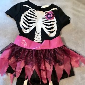Little Girls Skeleton Costume